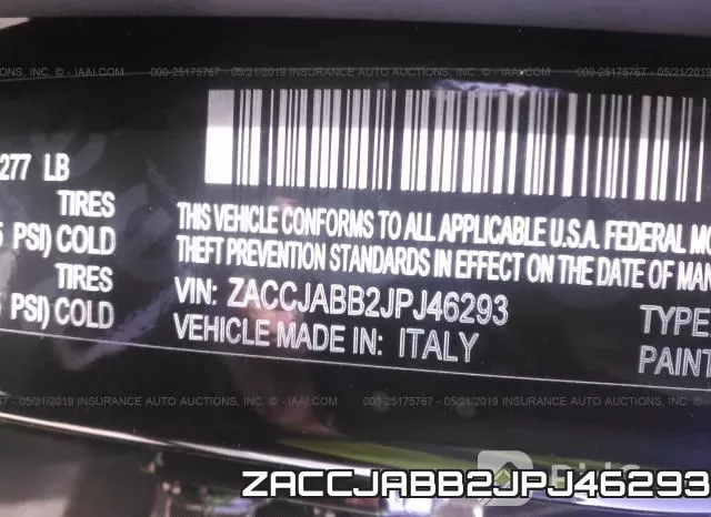 ZACCJABB2JPJ46293 фото 10