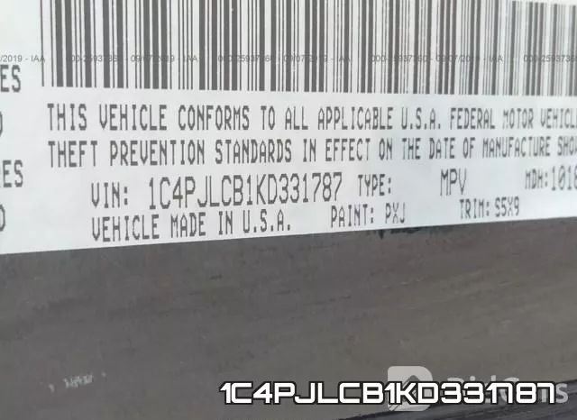 1C4PJLCB1KD331787 фото 10