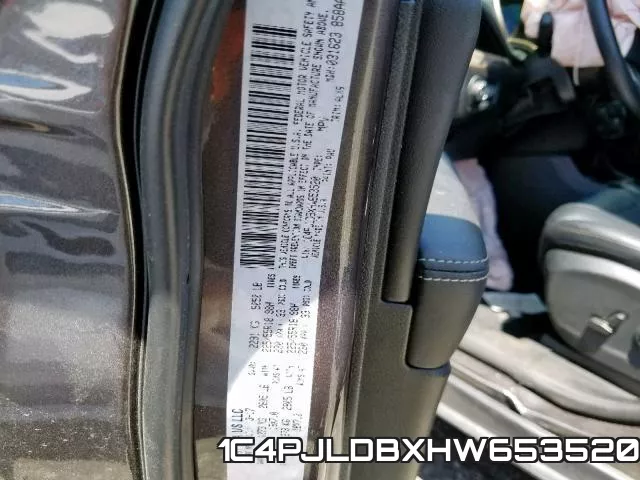 1C4PJLDBXHW653520 фото 2