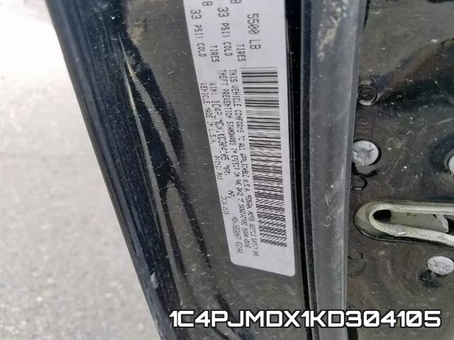 1C4PJMDX1KD304105 фото 2