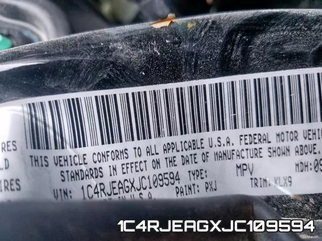 1C4RJEAGXJC109594 фото 2