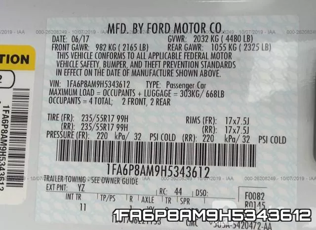 1FA6P8AM9H5343612 фото 10