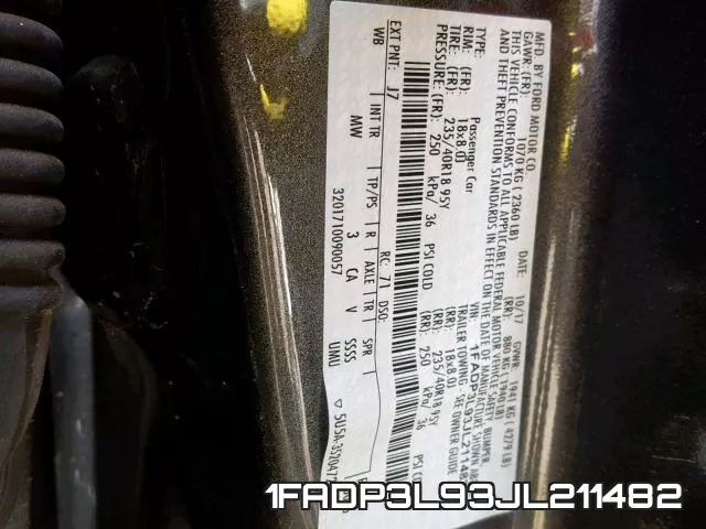 1FADP3L93JL211482 фото 2