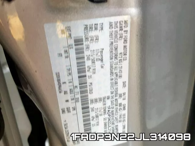 1FADP3N22JL314098 фото 2