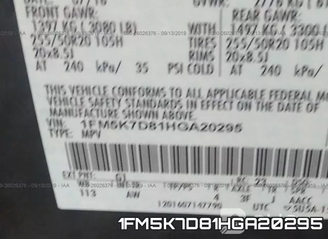 1FM5K7D81HGA20295 фото 10