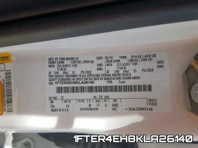 1FTER4EH8KLA26140 фото 2