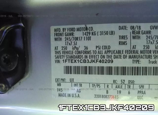 1FTEX1CB3JKF40209 фото 9