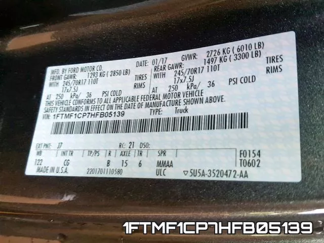 1FTMF1CP7HFB05139 фото 2