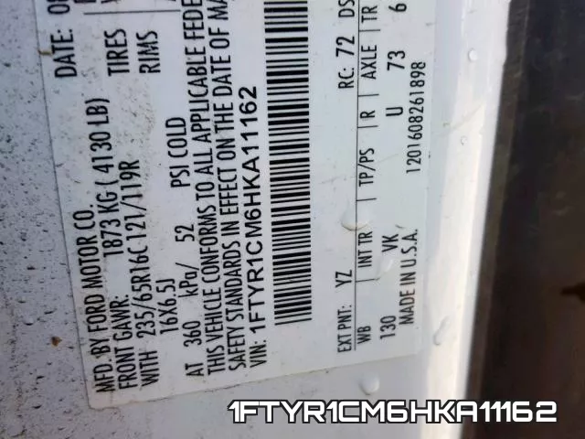 1FTYR1CM6HKA11162 фото 2