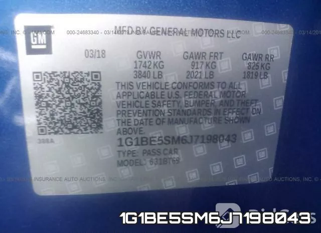 1G1BE5SM6J7198043 фото 10