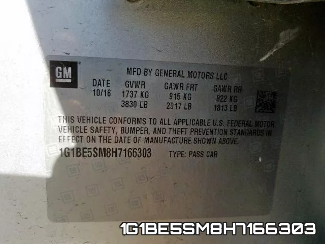 1G1BE5SM8H7166303 фото 2
