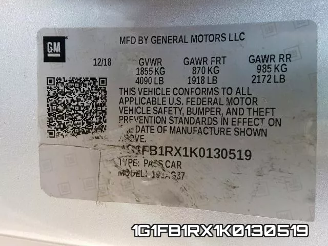 1G1FB1RX1K0130519 фото 2