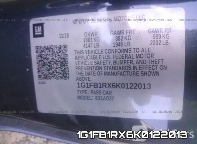 1G1FB1RX6K0122013 фото 10
