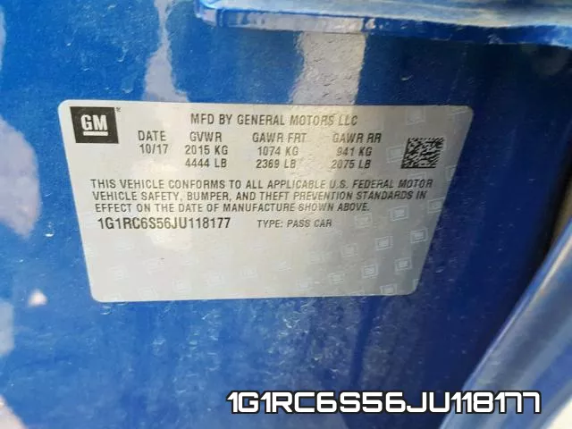 1G1RC6S56JU118177 фото 2