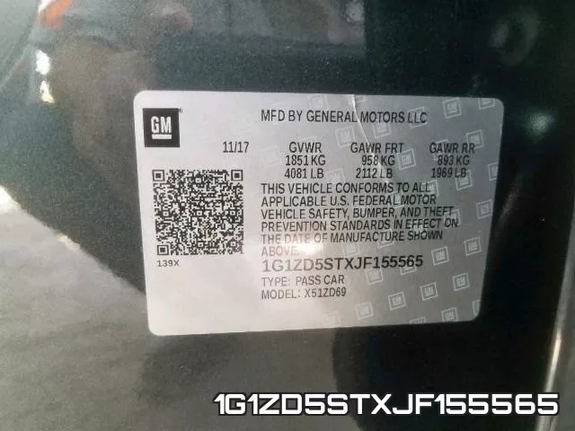1G1ZD5STXJF155565 фото 2