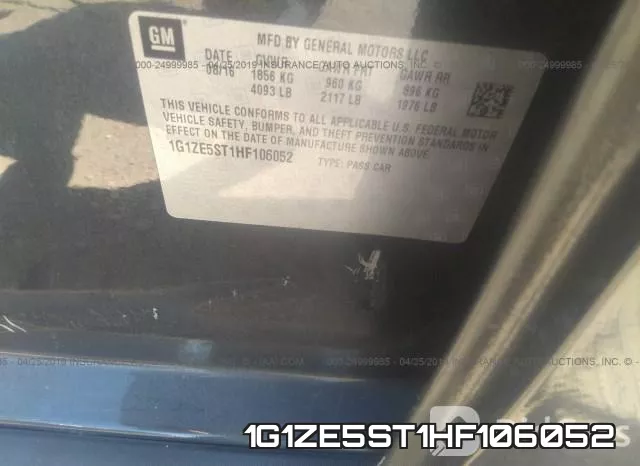 1G1ZE5ST1HF106052 фото 10