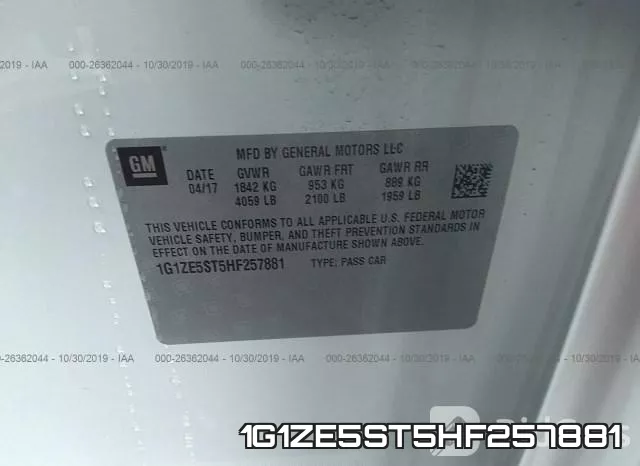 1G1ZE5ST5HF257881 фото 10