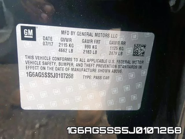 1G6AG5SS5J0107268 фото 2