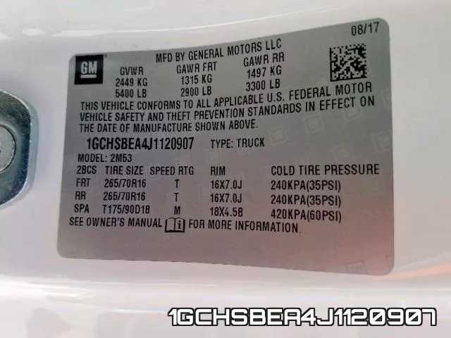 1GCHSBEA4J1120907 фото 2