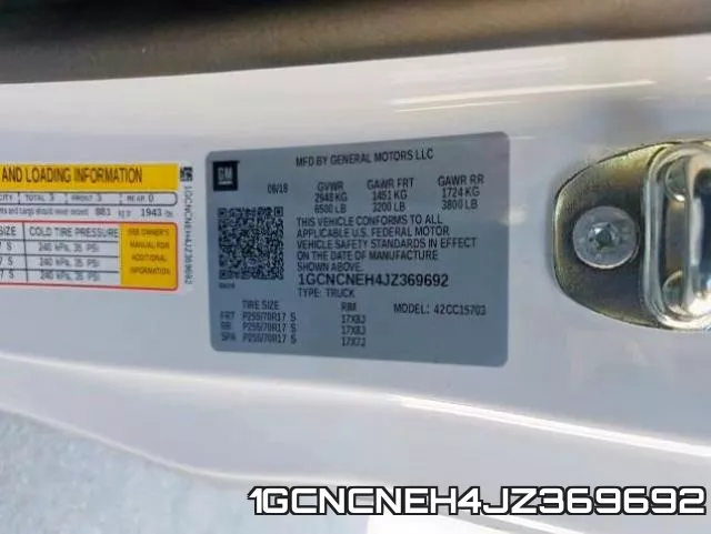 1GCNCNEH4JZ369692 фото 2