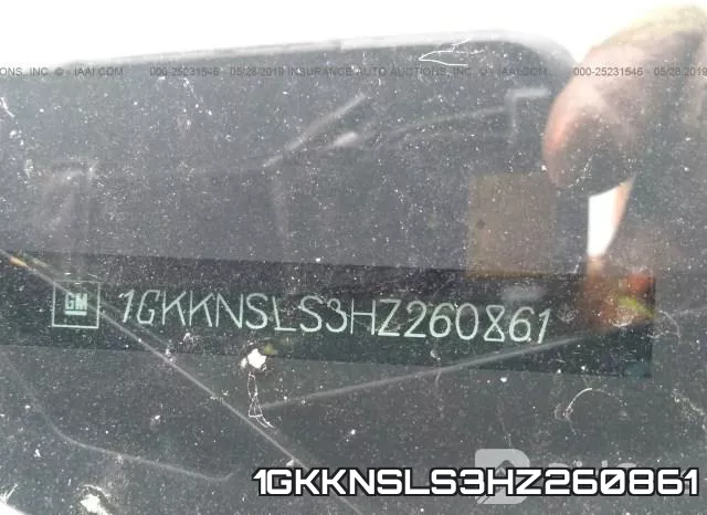 1GKKNSLS3HZ260861 фото 10