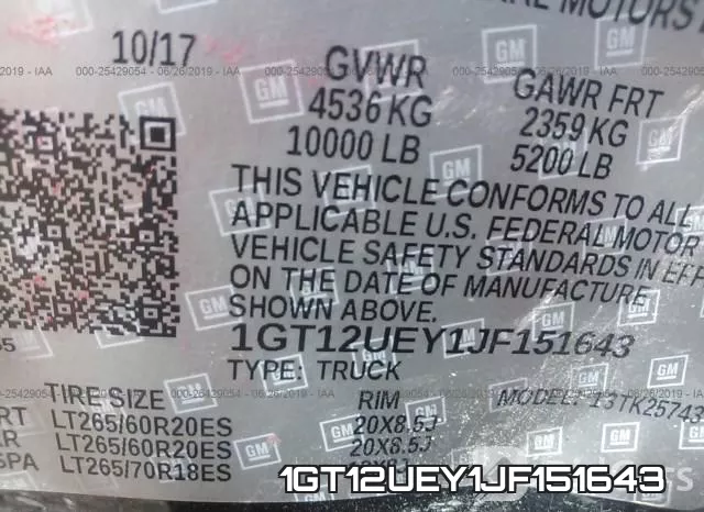 1GT12UEY1JF151643 фото 10