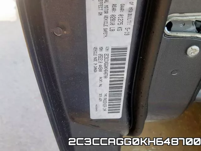 2C3CCAGG0KH648700 фото 2