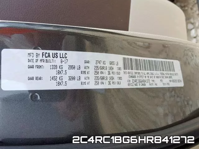 2C4RC1BG6HR841272 фото 2
