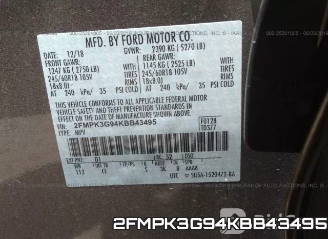 2FMPK3G94KBB43495 фото 10