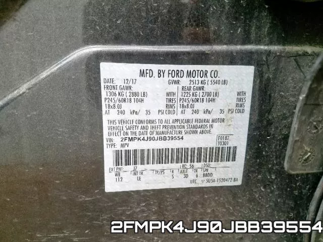 2FMPK4J90JBB39554 фото 2