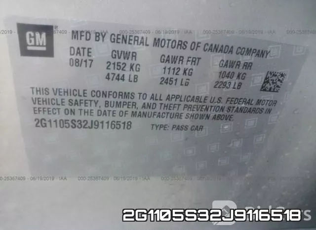 2G1105S32J9116518 фото 9