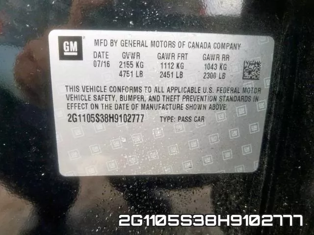 2G1105S38H9102777 фото 2