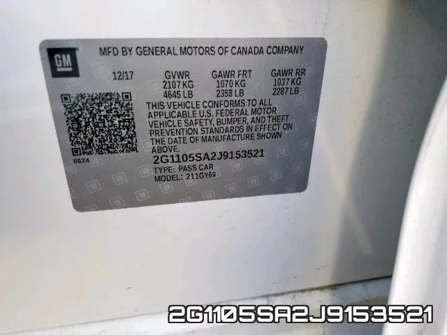 2G1105SA2J9153521 фото 2