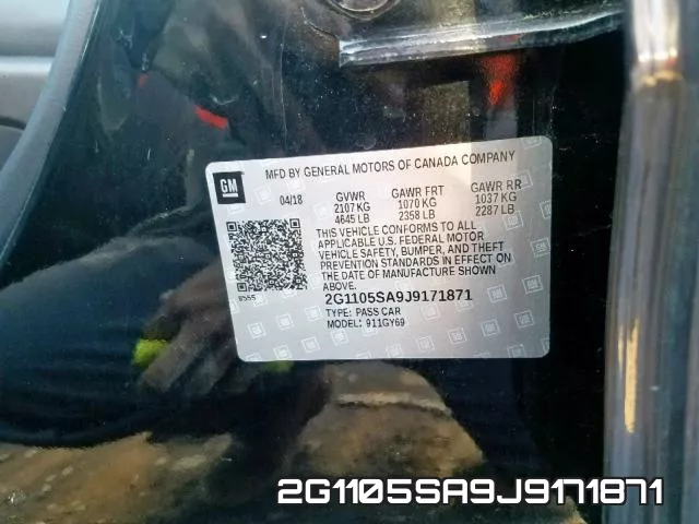 2G1105SA9J9171871 фото 2