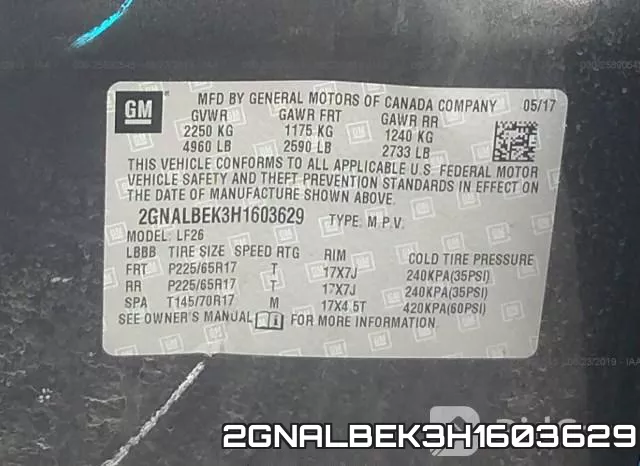 2GNALBEK3H1603629 фото 9