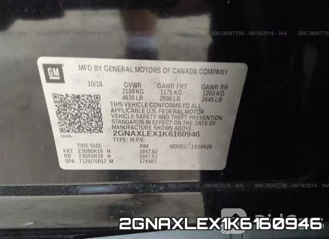 2GNAXLEX1K6160946 фото 10