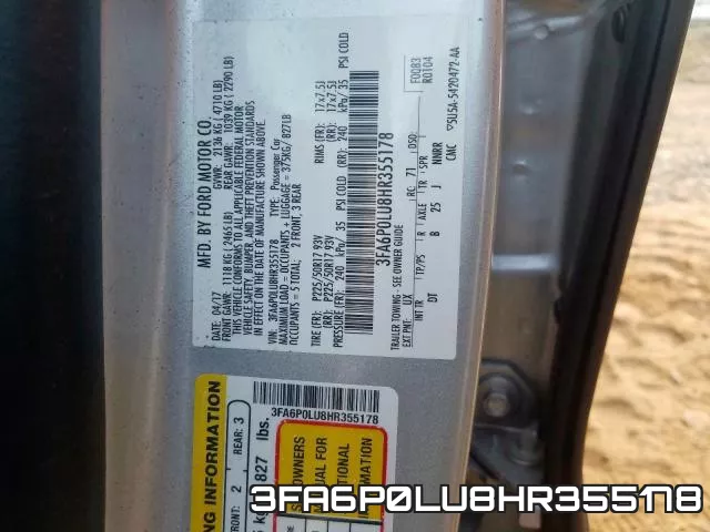 3FA6P0LU8HR355178 фото 2