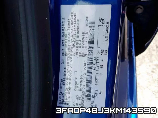3FADP4BJ3KM143590 фото 2