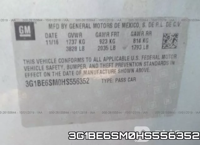 3G1BE6SM0HS556352 фото 10