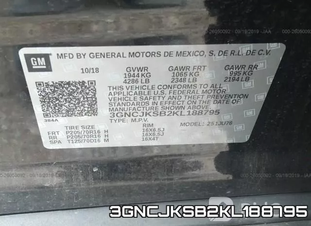 3GNCJKSB2KL188795 фото 10