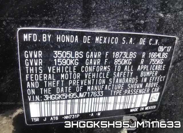 3HGGK5H95JM717633 фото 10