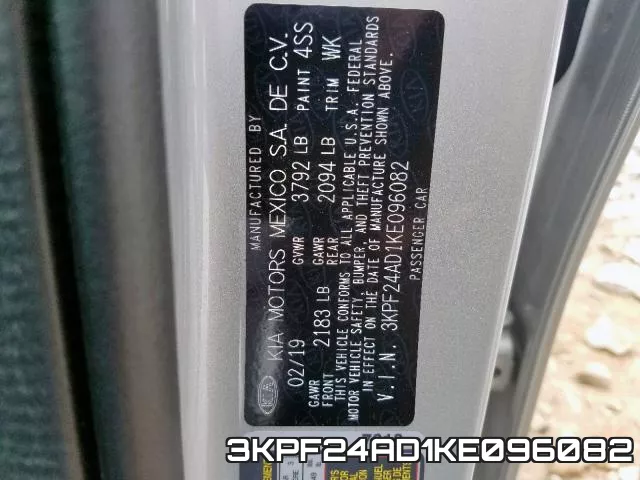 3KPF24AD1KE096082 фото 2