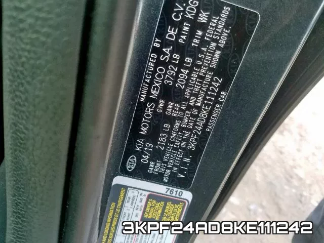 3KPF24AD8KE111242 фото 2
