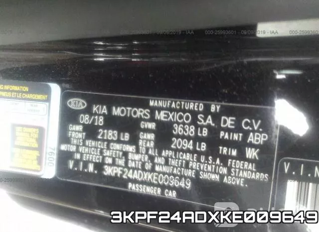 3KPF24ADXKE009649 фото 10