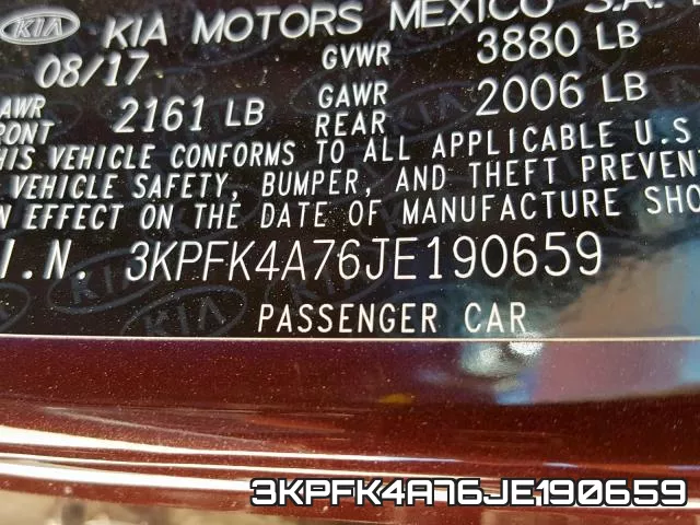 3KPFK4A76JE190659 фото 2