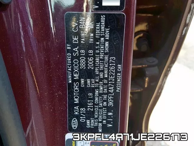 3KPFL4A71JE226173 фото 2