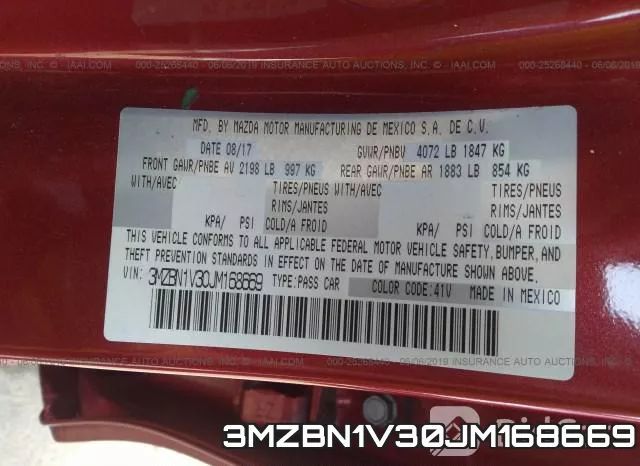 3MZBN1V30JM168669 фото 10