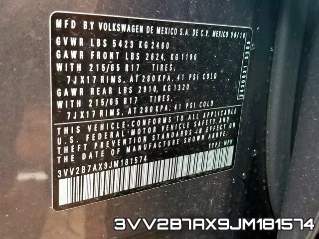 3VV2B7AX9JM181574 фото 2