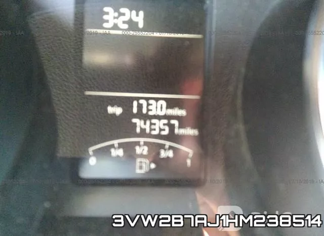3VW2B7AJ1HM238514 фото 8