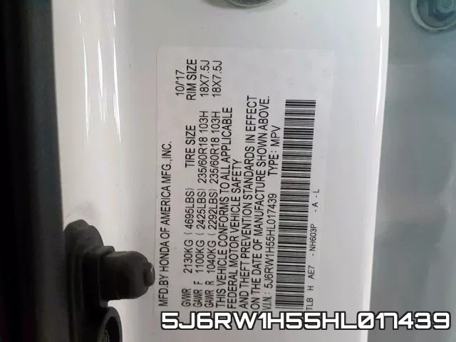 5J6RW1H55HL017439 фото 2